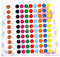 Bügelbild KONFETTI ca. 100 Punkte 1 cm Farben gemischt Abbildung = Symbolfoto Flockfolie Aufbügler Applikationen Bügelsticker für Stoffe Textilien Kinder zum Aufbügeln Flicken
