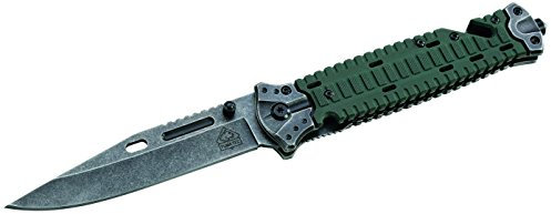 Puma TEC Messer Rettungsmesser G10-/Edelstahlschalen Länge geöffnet: 23.8cm, grau, M