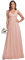 Ever-Pretty Abito da Damigella Donna Linea ad A Stile Impero Chiffon Scollo a V Senza Maniche Rosa 46