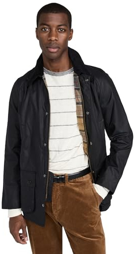 BARBOUR - Parkas - Men - Ashby Navy Blue Parka for men - M