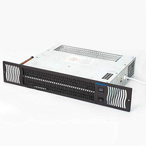 Bidex Diamond 900 Central Heating Kickspace Kitchen Plinth Heater - Black Grille