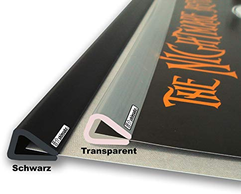 Posterleisten 62cm Schwarz - Posterleisten - 1 Paar = 2 St. Kunststoff