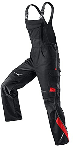 KÜBLER Workwear | IMAGE DRESS Arbeitslatzhose | schwarz/mittelrot | Größe 32