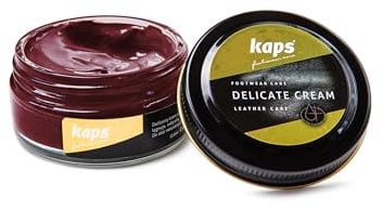 Shoe Care Cream, Intensive Leather Care and Nourishing, Kaps Delicate, 50ml - 1.70 fl.oz., 110 - Russet