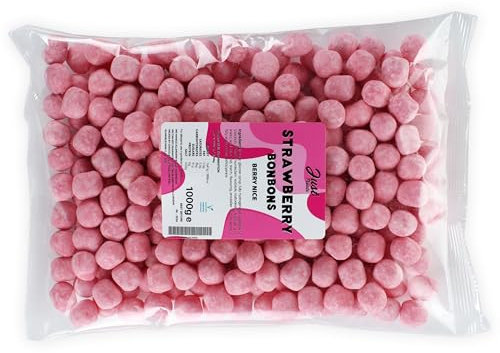 Just Treats Bonbons - Strawberry (1 Kilo Party Bag)