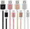 JustJamz Nylon Braided (10 Pack) Micro USB Cable 3 Feet/1 Meter Data Sync & Charging Cable for Samsung and Other Android Smartphones - Mixed Colors