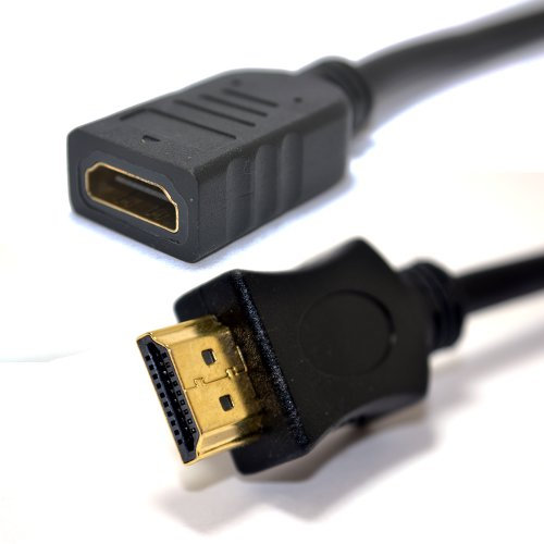 kenable HDMI Extension Lead Male to Female High Speed Cable 1080P HD TV 0.25m 25cm [0.25 metres]
