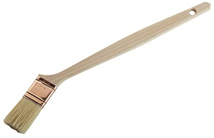 SAVY Pinceau Plat coudé sur Chant pour radiateur et accès Difficile FSC 100%, Tous Types de peintures Largeur 30mm, Bois Naturel