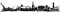 Samunshi® Wandtattoo Rostock Skyline Wandaufkleber 120 x 22cm schwarz