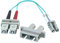CableRack ST weiblich auf LC männlich, 10 GB, 50/125 OM3, Multimode, Duplex-Hybrid-Adapter