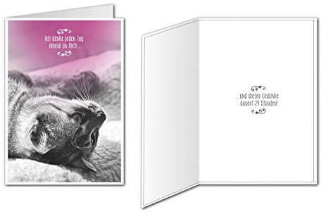 Klappkarte - Poesie - Ich denk an Dich - 12