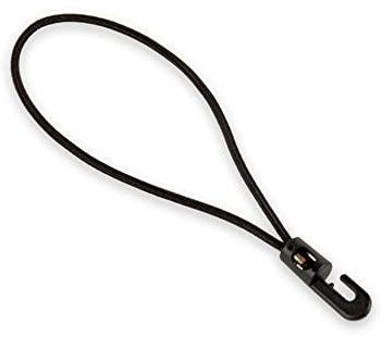 Dreamprint Expanderschlinge 25 Stück 25cm Ø 4mm schwarz Planen-Spanner Gummi-Schlinge Spanngummi mit Mini Kunststoffhaken