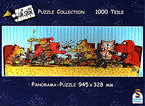 Schmidt Spiele - Uli Stein, Schlemmer-Bankett, 1000 Teile Puzzle