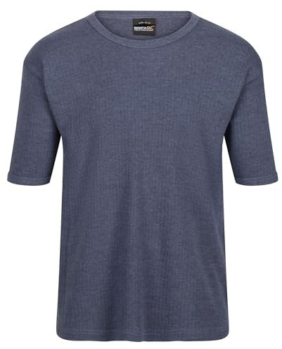 Regatta Professional Mens Short Sleeved Thermal Vest Base Layer- Perfect for Winter, Outdoor Activities Denim