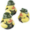 cama24com Gummienten Bundeswehr Soldaten Army 3 Stück mit Palandi® Sticker