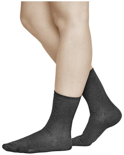 vitsocks Calzini Invernali 80% LANA MERINO Caldi Donna (3 PAIA) Sottili Morbidi Eleganti, nero, 39-42