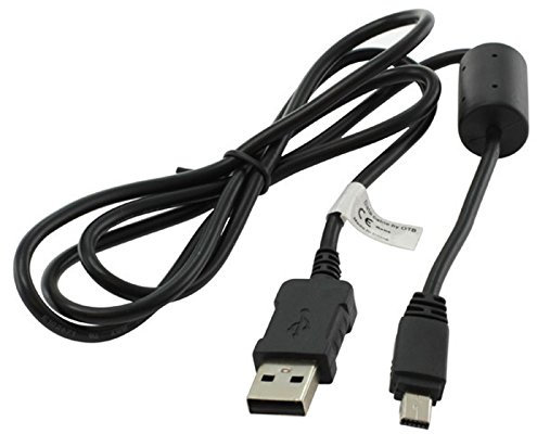 bg-akku24 Ladekabel, Datenkabel, USB-Kabel für Casio Exilim EX-ZR200, EX-ZR300, EX-ZR310, EX-ZR400, EX-ZR410, EX-ZR1000 - EMC-6 / EMC-6U