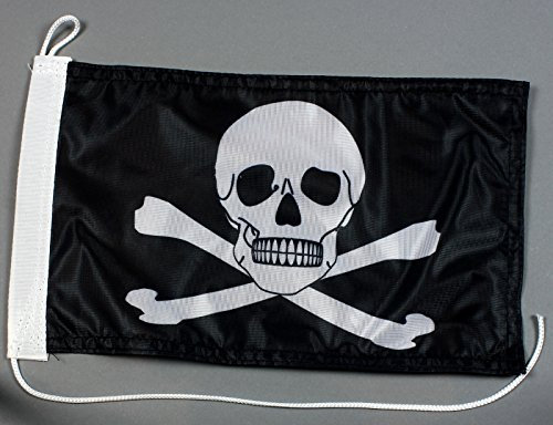 Bootsflagge Pirat 20 x 30 cm in Profiqualität Flagge Motorradflagge
