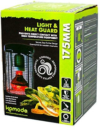 Komodo Light & Heat Guard Easily Mountable & Removable Protects from High Heat Vivarium Accessory - 175mm