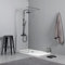 Kiamami Valentina Panneau Fixe pour paroi de Douche cm 100 Verre Clair 6 mm | Walk in