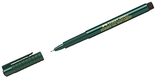 Faber-Castell 151199 - Faserschreiber Finepen 1511, 0,4 mm, schwarz, 1 Stück