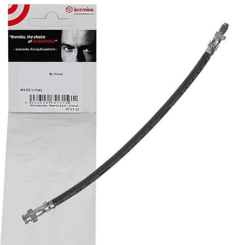 Brembo T 68 041 Bremsschlauch | Brembo Bremsschlauch 340mm Hinterachse links rechts Am Bremssattel passend für