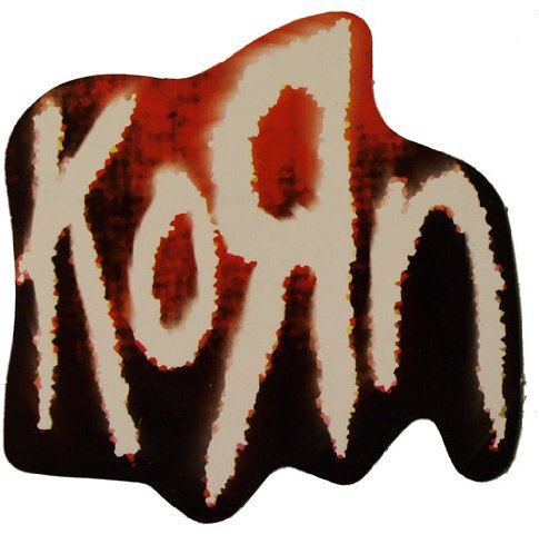 KORN Aufkleber LOGO CUTOUT Sticker 9,5 x 9,5 cm