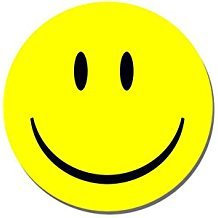 Funkyzilla Smiley Face Round Mouse Mat. Happy Yellow Mouse pad