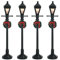 Lemax Christmas Gaslaternen/Straßenlaternen-Set 64498, 4,5 V batteriebetrieben, 4 Stück