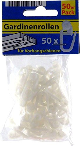 Glonal Partner 50 Stück gardinenrollen für Vorhangschienen