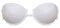 LORMAR - Reggiseno Push-up da Donna, Trasparente, Schiena Invisibile, Rimovibile, Senza Motivo, Schiena Imbottita, Reggiseno Liscio, Basic con Chiusura Frontale Bianco 3B
