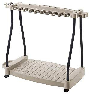 Suncast RTC1000 ® Chariot de rangement premium pour outils de jardinage avec roulettes Convient pour les petits et les grands outils