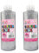 ARK, 2 x Colla Glitter Scintillante, 120 ml, Argento, 120 ml