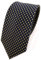 TigerTie - schmale Designer Krawatte in blau dunkelblau royal gold gepunktet
