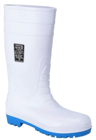 Portwest FW95WHR41 Stivale Total Safety Wellington S5, Bianco, 41