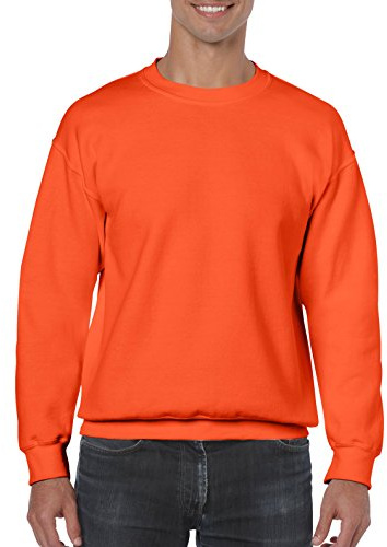 Gildan 7.75 oz Sweatshirt (18000) - Orange -