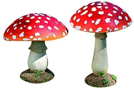 Fliegenpilz Deko Pilz Gartendeko Pilze Garten rot getupft
