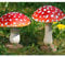 Fliegenpilz Deko Pilz Gartendeko Pilze Garten rot getupft