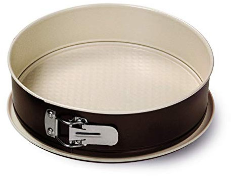 Guardini, Molde desmontable con 1 fondo Ø 26 cm, Fondo antigoteo, Acero con revestimiento antiadherente, Crema y Chocolate, Made in Italy, Línea Bon Ton
