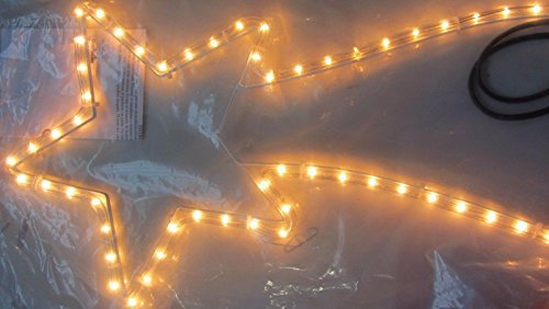 Cartel luminoso de Navidad con estrella de cometa en tubo LED blanco, 72 luces, 70 x 28 cm, decoración navideña interior 853195
