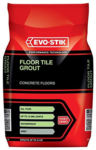 Evo Stik Tile A Floor Fast Set Grout for All Tiles - 5kg Grey