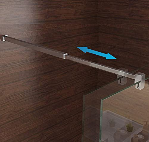 Glaswand Stabilisator Haltestange für Duschabtrennung Walk in dusche 70-120cm c1