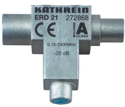 Kathrein ERD 21 Dämpfungswähler (IEC-Anschluß) 0,15-2400 MHz 20 dB