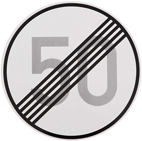 ORIGINAL Verkehrszeichen ENDE 50 km/h Verkehrsschild 60 Geburtstag Straßenschild Verkehrsschilder Schild Schilder Straßenzeichen Straßenschilder RA1