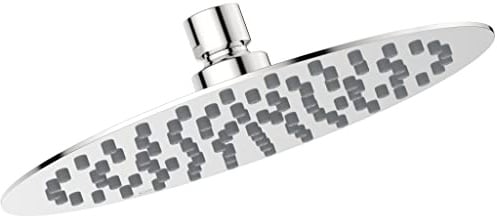 Ideal Standard - Idealrain Luxe, Soffione tondo per doccia ad una funzione, ugelli anticalcare, 12l/min, 20x20cm, B0383MY, Acciao inossidabile