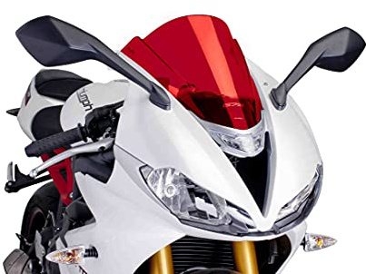 Puig 6498R Z-Racing Windscreen optimised aerodynamics, Red
