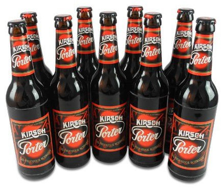 Lausitzer Kirsch Porter (Kirschbier / 9 Flaschen à 0,5 l / 4,2% vol.) inc. 0.72€ MEHRWEG Pfand
