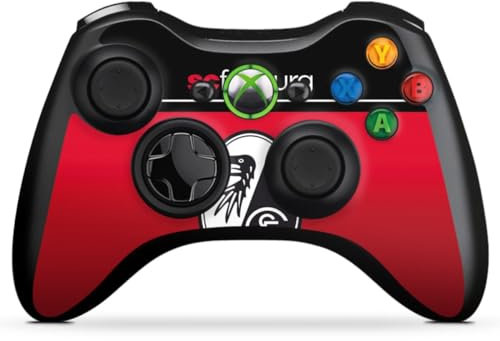 DeinDesign Skin kompatibel mit Microsoft Xbox 360 Controller Folie Sticker SC Freiburg Offizielles Lizenzprodukt Logo