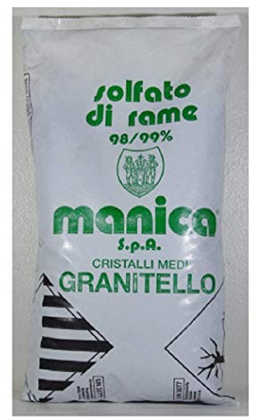 Manica Solfato di Rame GRANITELLO 98-99% di PUREZZA in Confezione da 1 kg