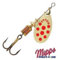 cucchiaino mepps aglia punti rossi colore oro N 1 x1